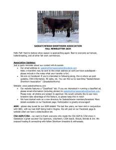 Fall 2024 Saskatchewan Shorthorn Association Newsletter